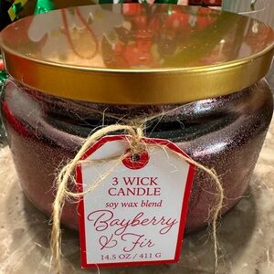 BAYBERRY & FIR 3 WICK CANDLE
soy wax blend 14.5 oz / 411 G